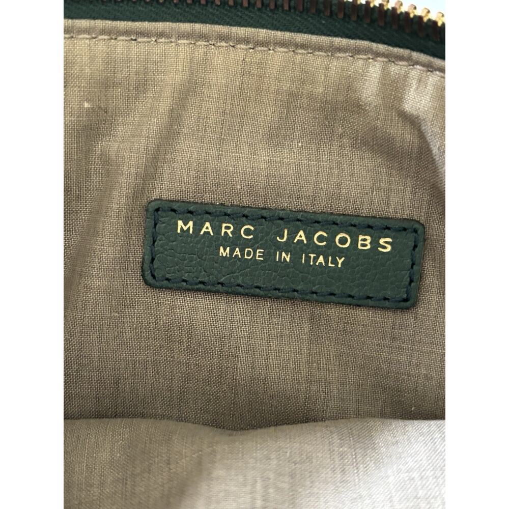 Marc Jacobs Mayfair Green Quilted Leather Heavy Gold Chain Shoulder Bag Preowned - Picture 11 of 11